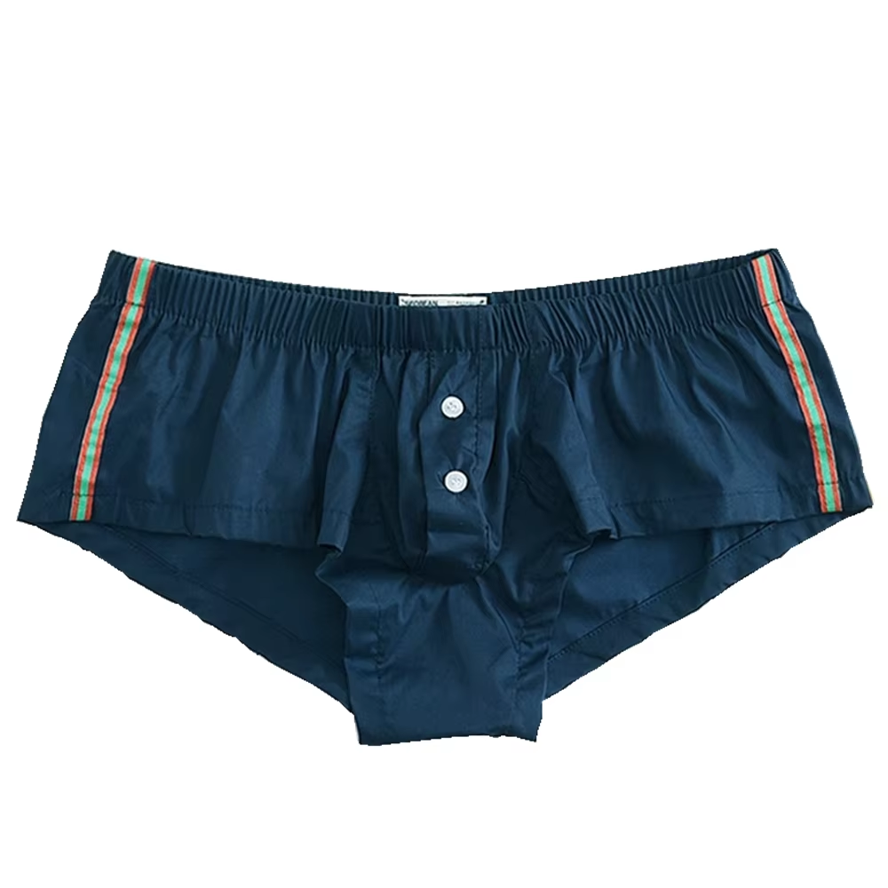 Pouch Boxer Pouch - メンズカジュアルショーツ セクシーローウエスト U字型ポーチ ボクサーブリーフ アイスシルク 速乾