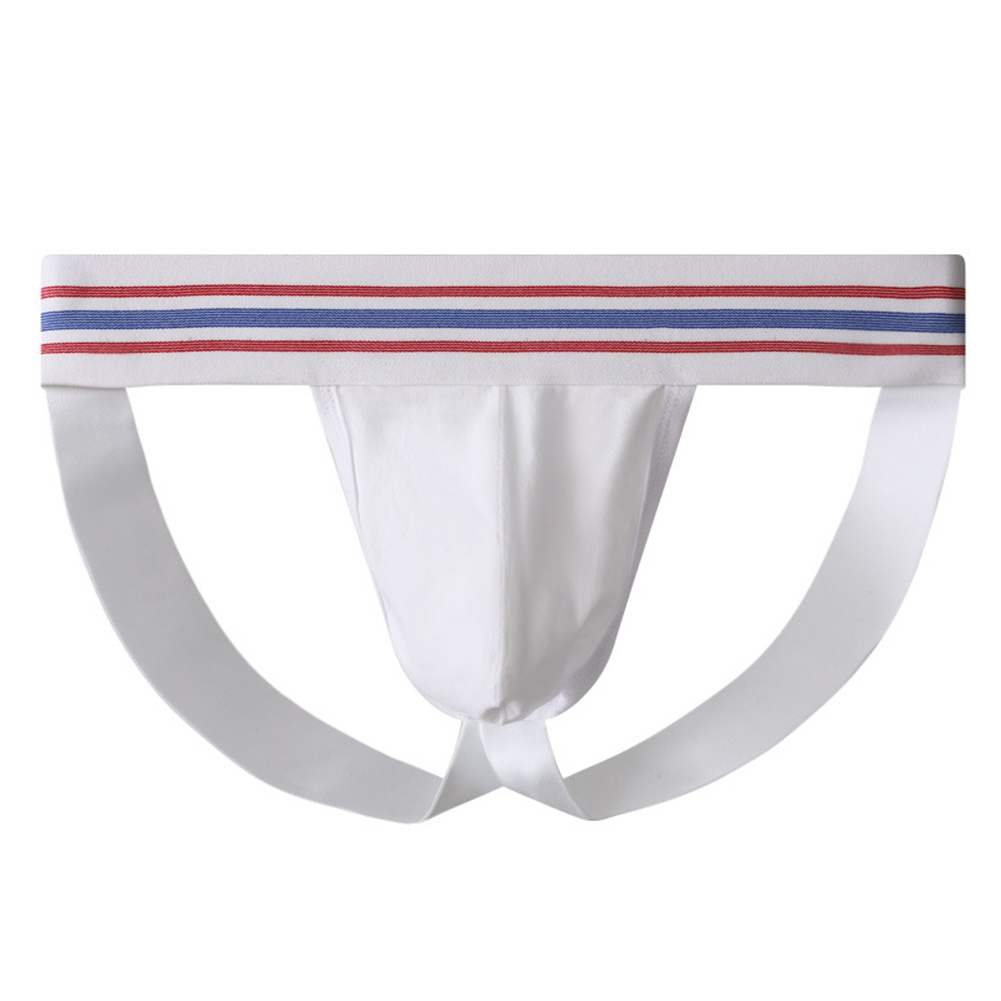 Jockstrap Athletic - 1pc 男性通気性綿 Tバック凸パンティー下着パンツセクシーな Tバックホットゲイ G ストリング底なしパンティセクシーなランジェリー