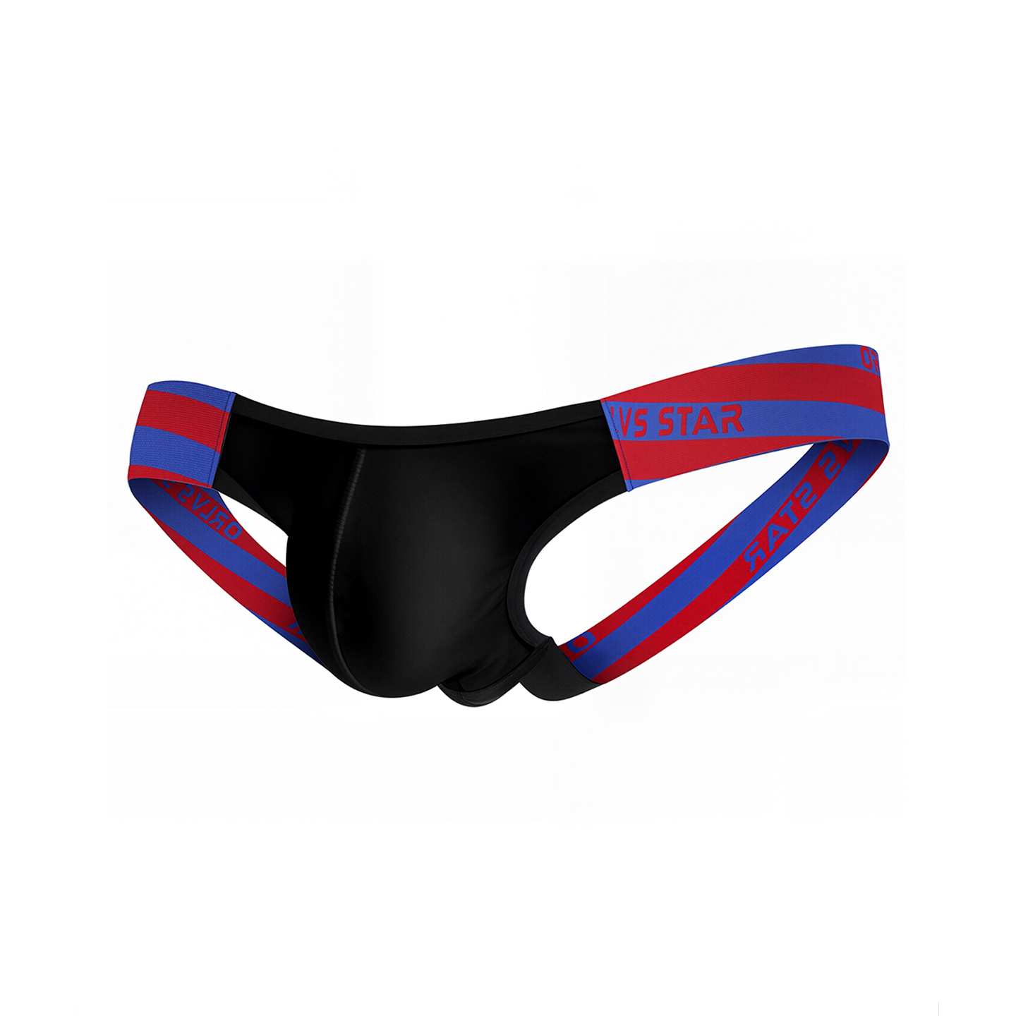 Jockstrap Athletic - メンズジョックストラップ下着、高弾性コットン素材、カラフルなストライプのウエストバンド付き、通気性抜群の快適なアスレチックアンダーパンツ