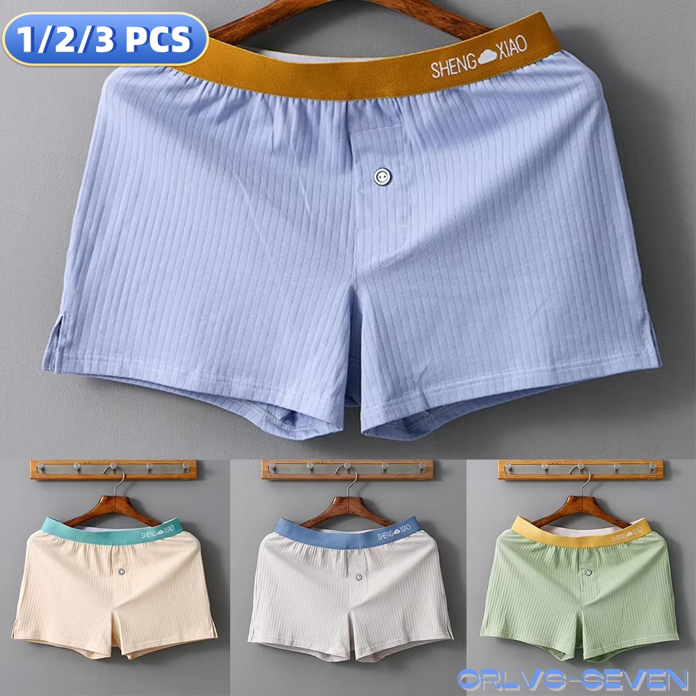 Boxer Brief Pack Cotton - メンズ通気性コットンボクサー,無地の下着,ルーズフィットパンツ,ショーツ,ホームウェア,1ピース,2ピース,3ピース
