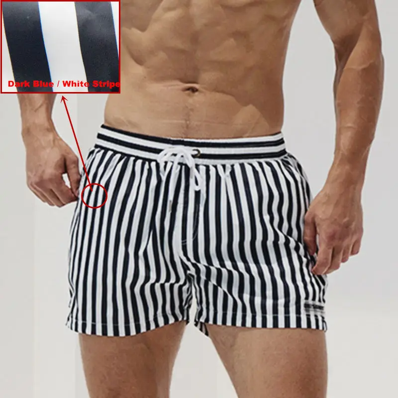 Bamboo Fiber Trunk - ビーチスイミングショーツ男性用ボードショートパンツ男性水着水泳パンツバミューダサーフ水着Desmiitジムスポーツウェア