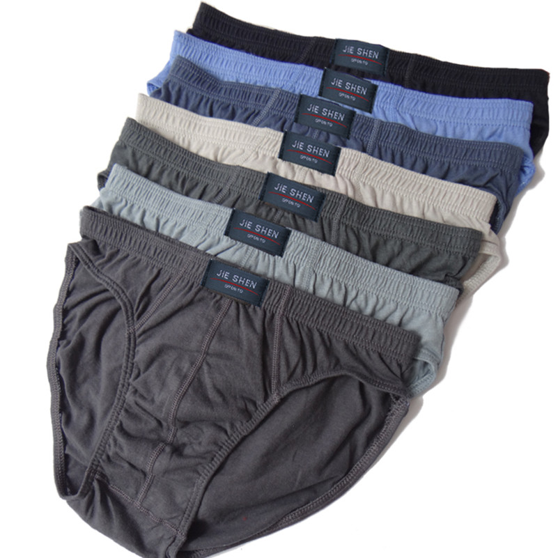 Multi Pack Underwear - 綿 100% ブリーフメンズ快適なパンツ男の下着 M/L/XL/2XL/3XL/4XL/5XL 5 ピース/ロット送料