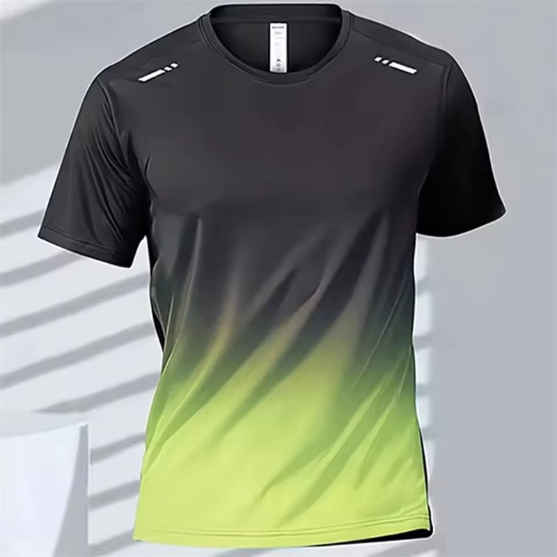 T Shirt Tight Fit - CHRLCK メンズ ランニング 速乾性 Tシャツ 通気性