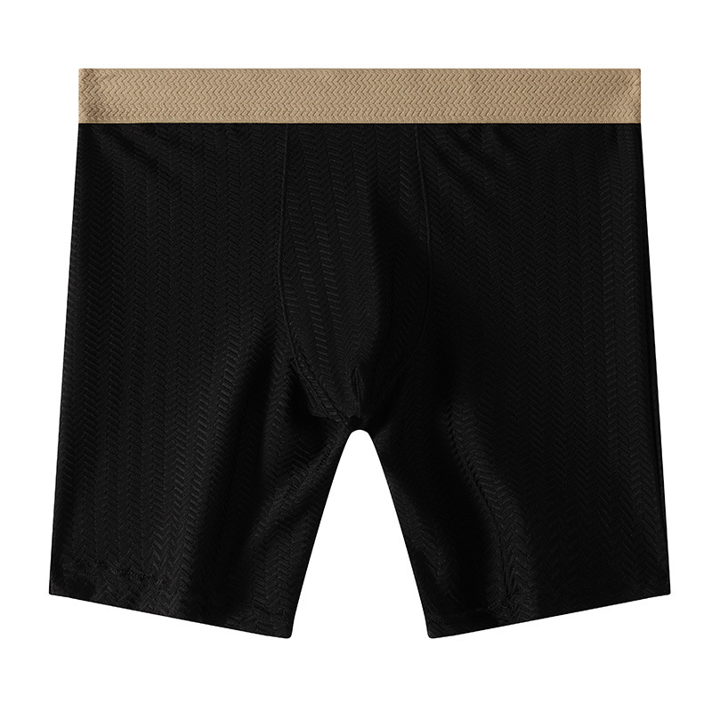 メンズボクサーショーツオムナイロン下着男アイスシルクパンティ - Long Leg Trunk Men のレビューと価格