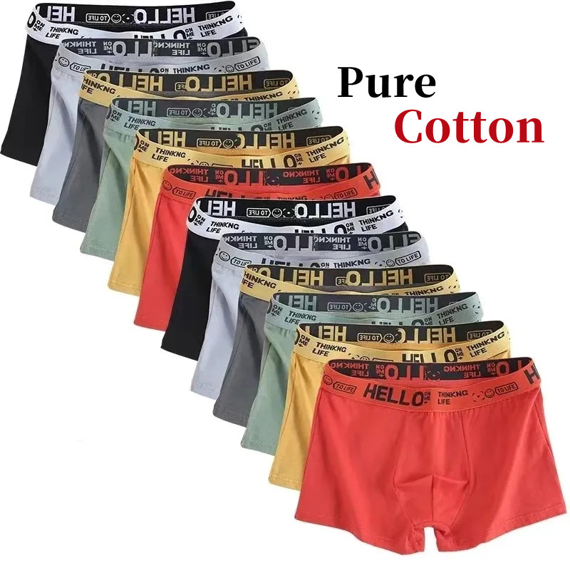10 個/メンズ下着男性純粋な綿のパンツ男性ブランドパンティ - Boxer Brief Pack Cotton のレビューと価格