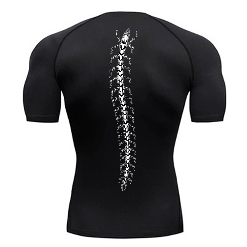 男性用グラフィック圧縮シャツ、ジムトレーニング、アスレチック - Base Layer Top のレビューと価格