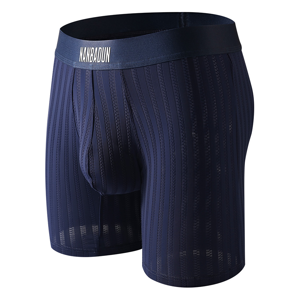 メンズアイスシルクロングレッグショーツ、ボクサーメッシュ通気 - Long Leg Trunk Men のレビューと価格