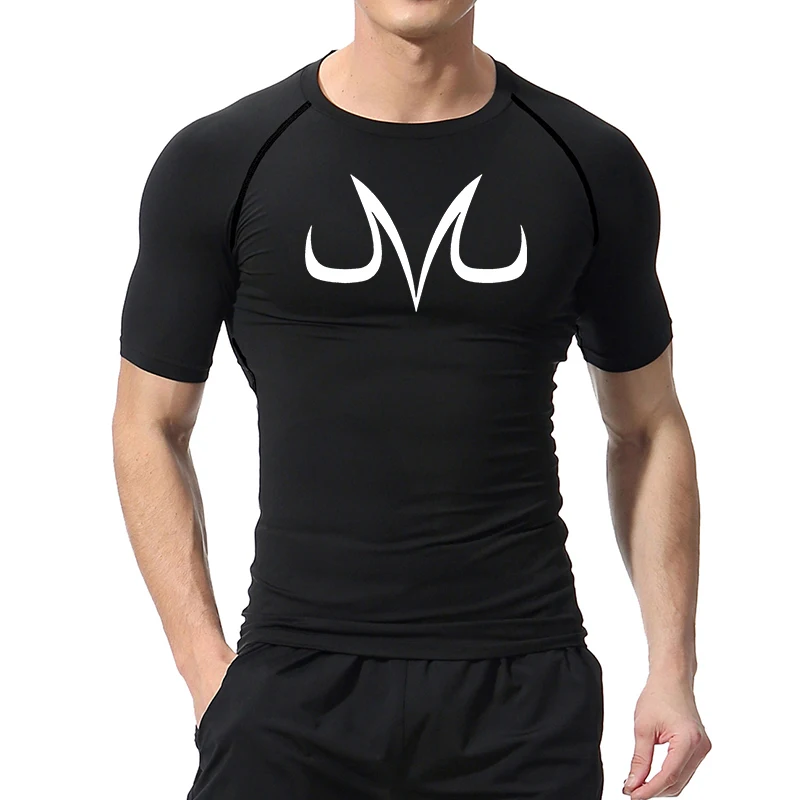 男性用半袖コンプレッションシャツ、ジムトレーニングTシャツ、 - Base Layer Top のレビューと価格