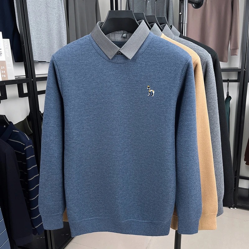 高級ブランドメンズ長袖裏返しのネックプルオーバー秋冬ファッシ - Thermal Long John のレビューと価格