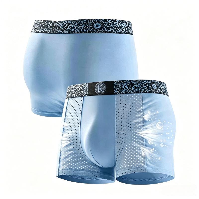 メンズクールアイスシルクメッシュボクサーブリーフストレッチト - Mesh Sport Boxer のレビューと価格