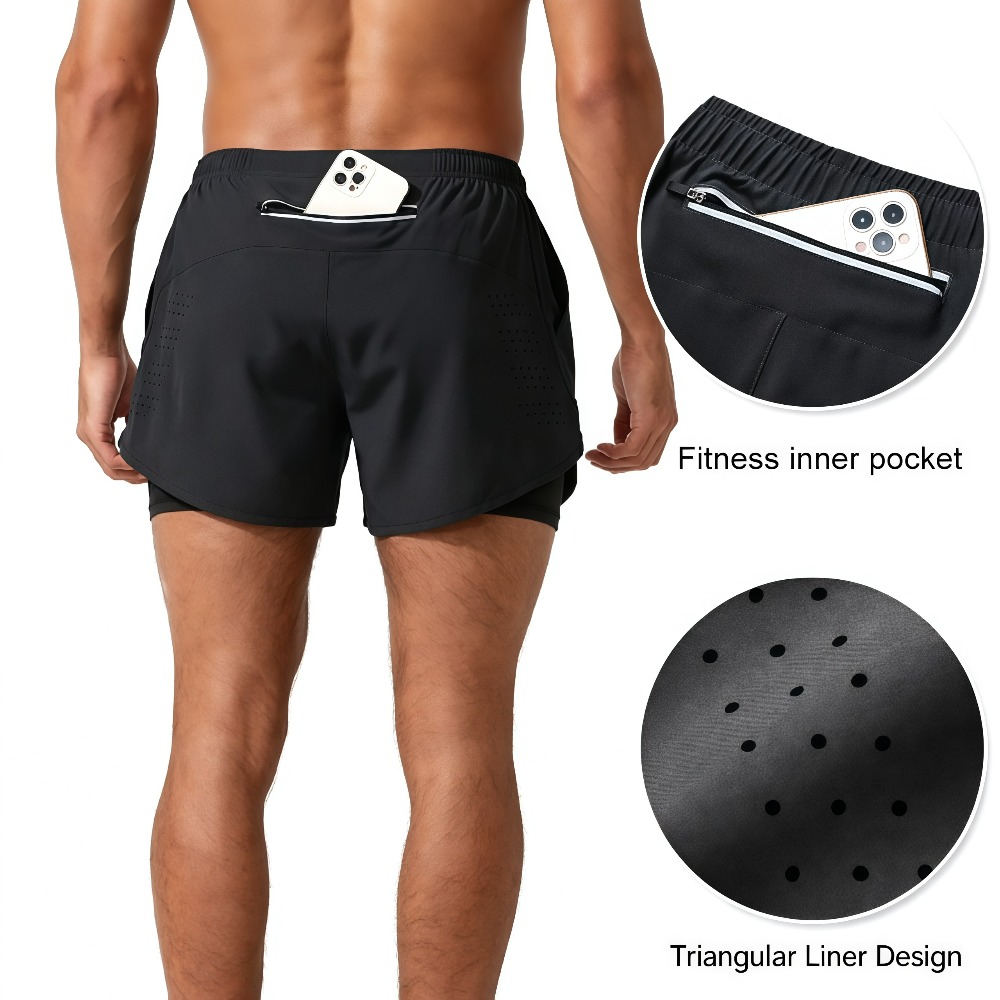 1枚入り メンズ アスレチック ランニングショーツ 通気性  - Compression Shorts Athletes のレビューと価格