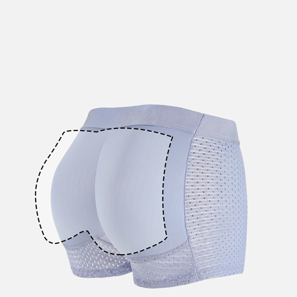 男性用ヒップアップパッド入りボクサーパンツ、通気性メッシュポ - Pouch Boxer Pouch のレビューと価格