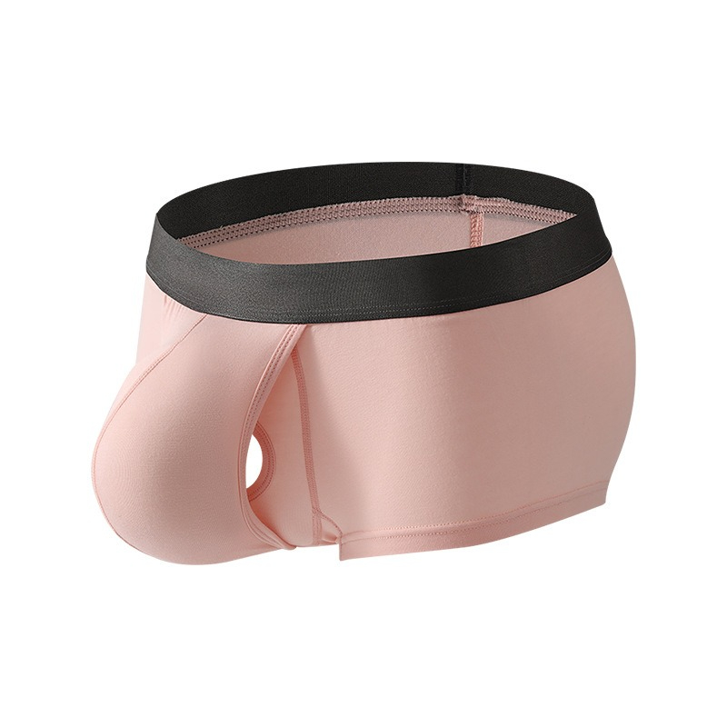 メンズ竹繊維ボクサーパンツセパレートポーチ付き裸感快適下着ヨ - Bamboo Fiber Trunk のレビューと価格