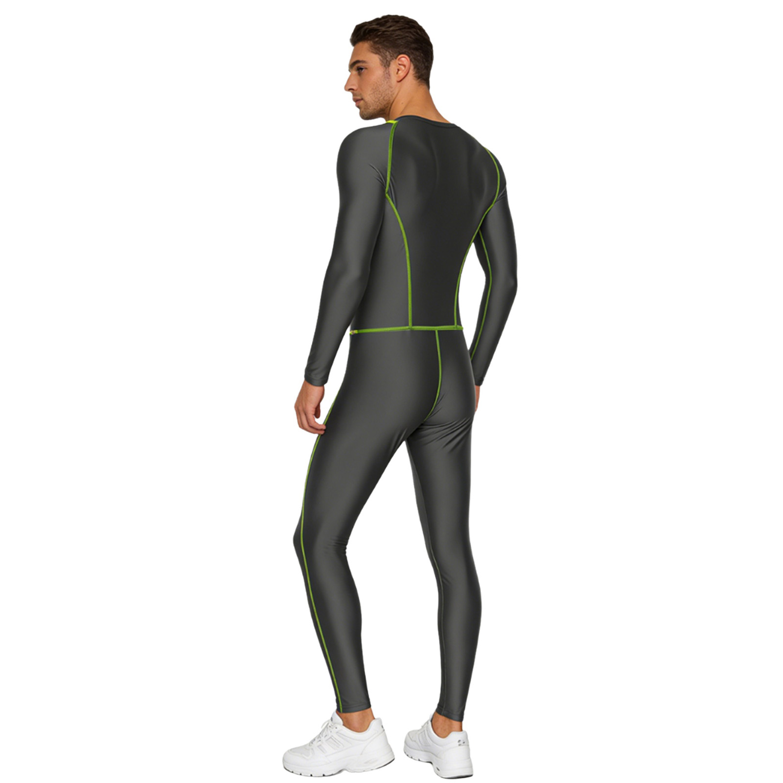 水着 メンズ水着 光沢のあるスリムジャンプスーツ ワンピース - Compression Long Pant のレビューと価格