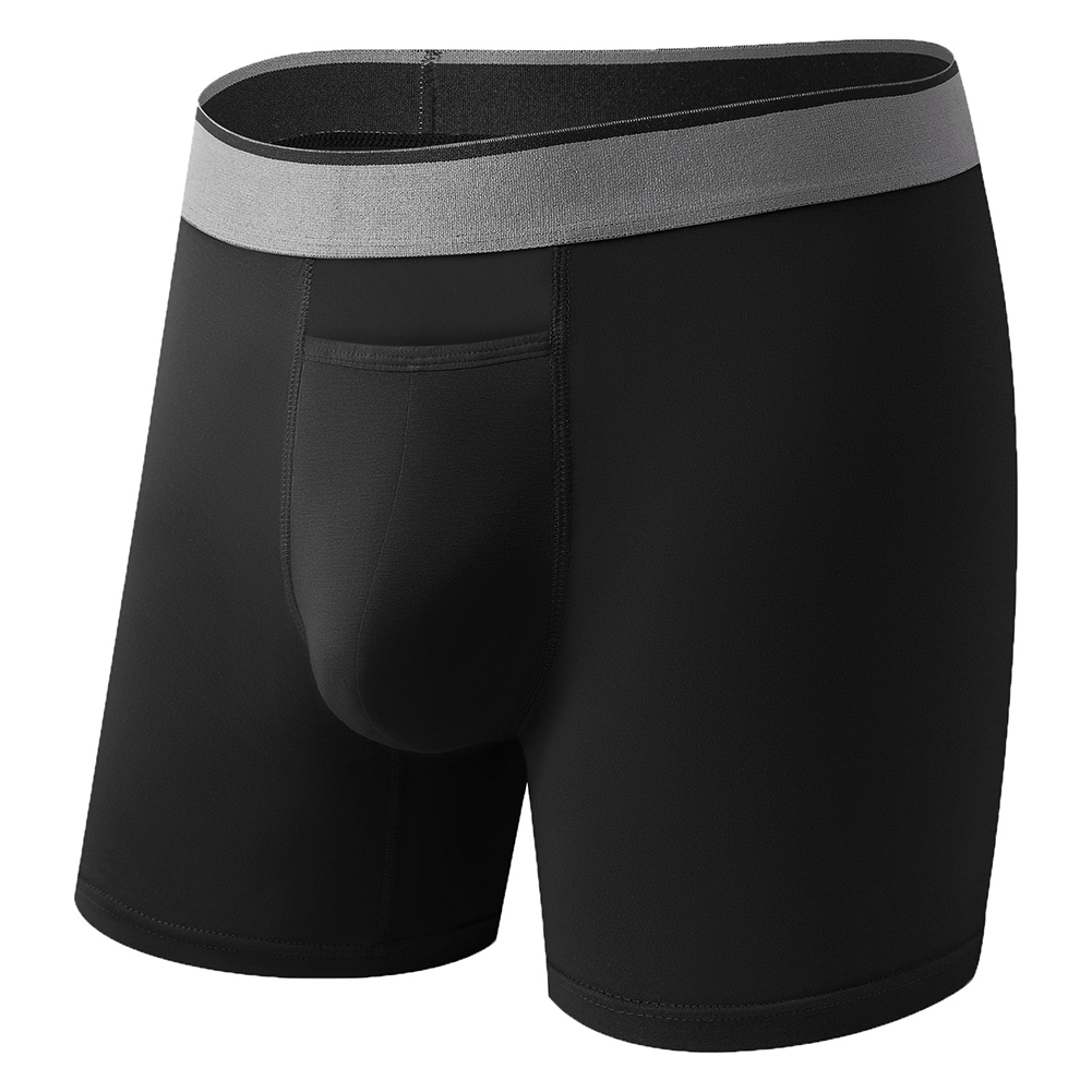 1pc 男性ロングレッグショーツソフト上部開口部ポーチボクサ - Bamboo Fiber Trunk のレビューと価格