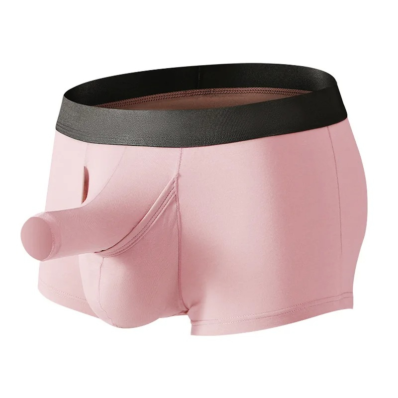 メンズ竹繊維ボクサーブリーフ、象の鼻ポーチ付き、通気性のある - Bamboo Fiber Trunk のレビューと価格