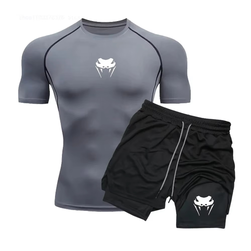メンズコンプレッションアスレチックフィットネスウェア - 速 - Compression Shorts Athletes のレビューと価格