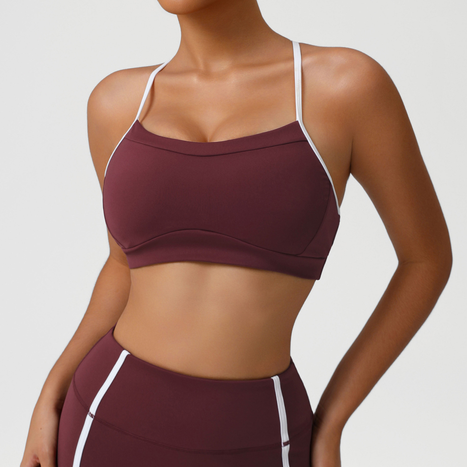伸縮性のあるソフトスポーツ下着女性高衝撃フィットネスヨガブラ - Quick Dry Underwear のレビューと価格