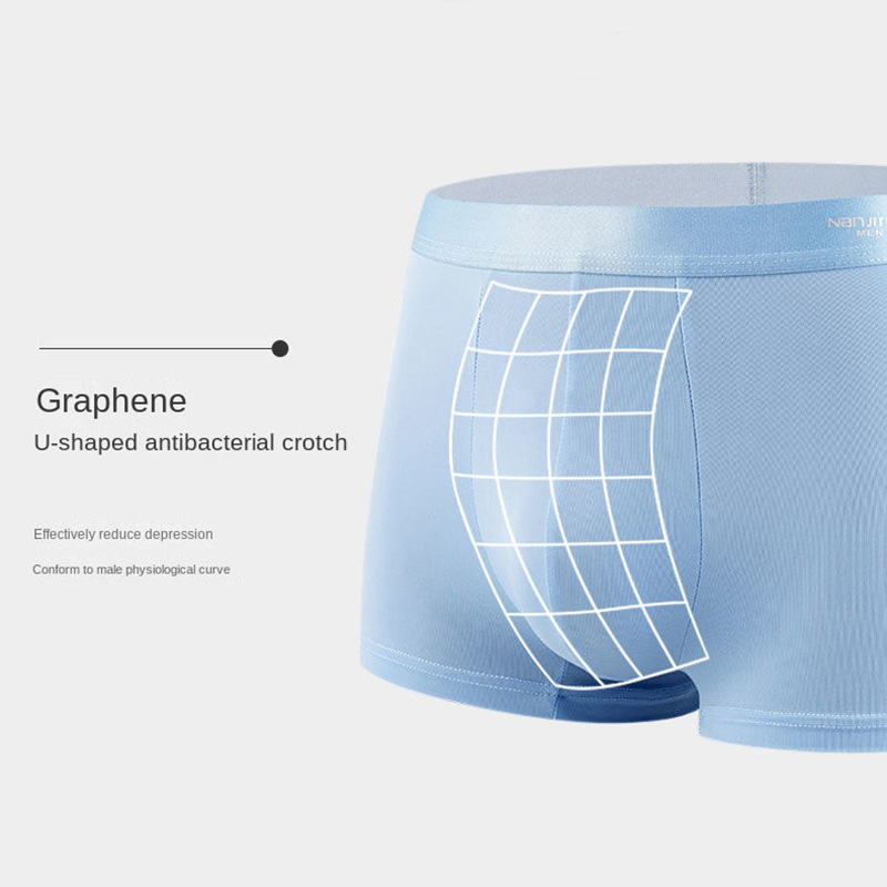 4 個ボクサーパンツメンズアイスシルク下着男性パンツ通気性の - Multi Pack Underwear のレビューと価格