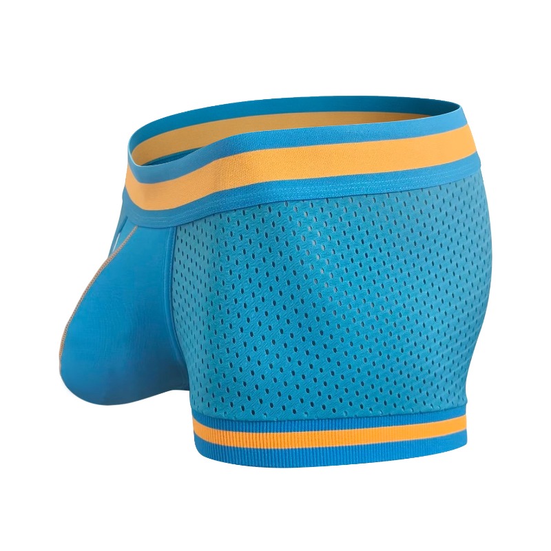 男性メッシュ通気性ボクサーブリーフ U 凸ポーチサポートスト - Mesh Sport Boxer のレビューと価格