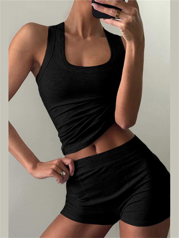Nibber リブカジュアル 2 点セット女性トラックスーツ - Tank Top Ribbed のレビューと価格