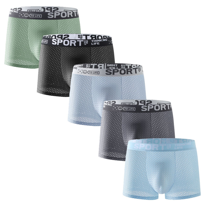 5枚組 メンズ アイスシルク メッシュ ボクサーショーツ セ - Mesh Sport Boxer のレビューと価格