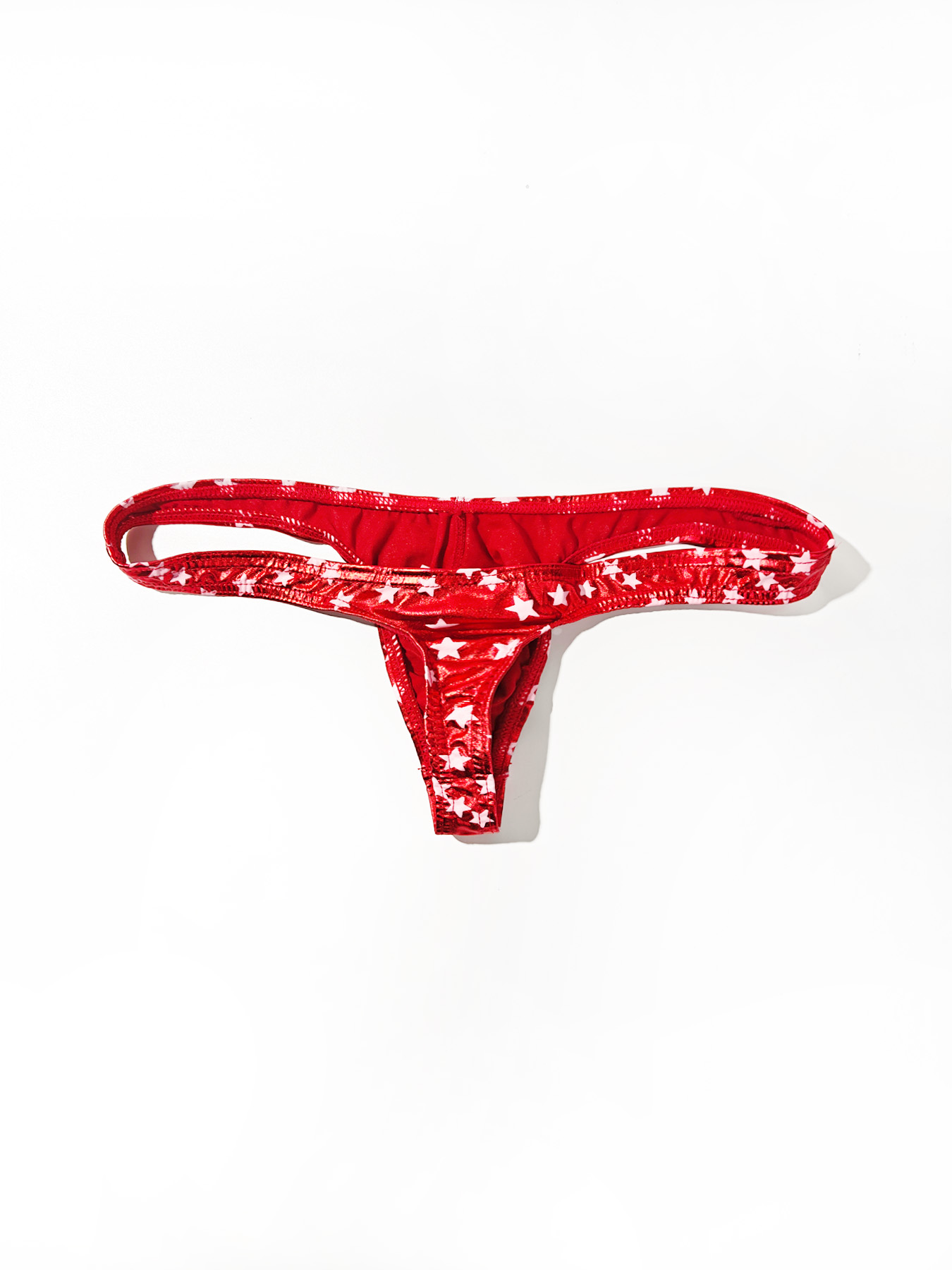 メンズ反射性フェイクレザーソング下着、スタープリント薄型スト - Jockstrap Athletic のレビューと価格