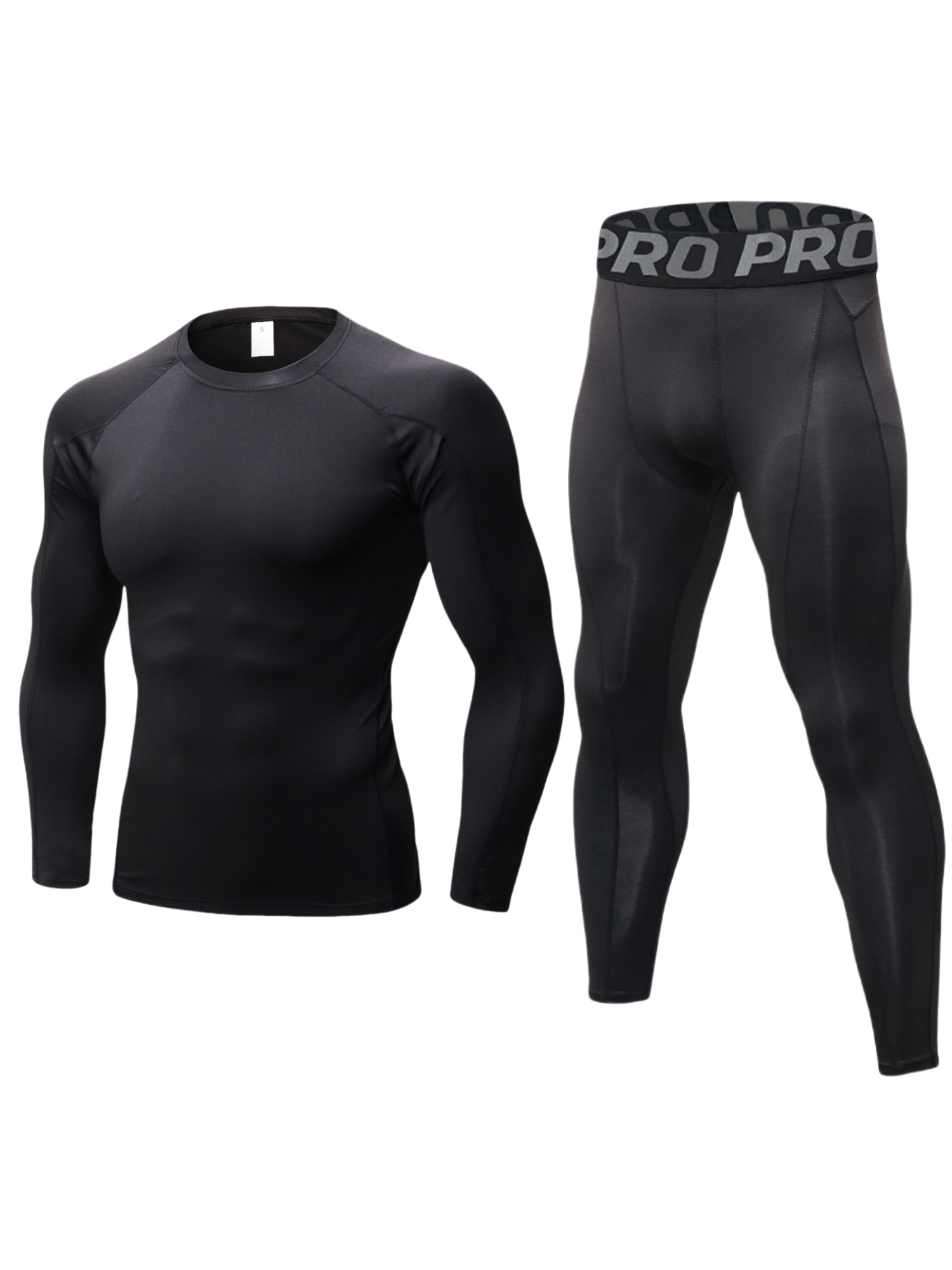 メンズコンプレッションパンツと長袖シャツのセット,暖かいサー - Compression Long Pant のレビューと価格