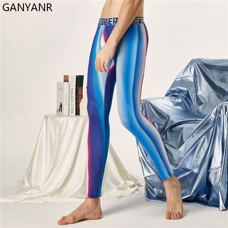 Ganyanr-男性用のコンプレッションタイツ,スポーツウェ - Compression Long Pant のレビューと価格