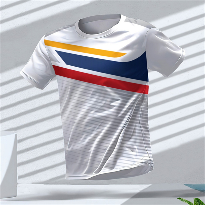 メンズスポーツ半袖Tシャツ速乾性高弾性オレンジグラデーション - T Shirt Tight Fit のレビューと価格