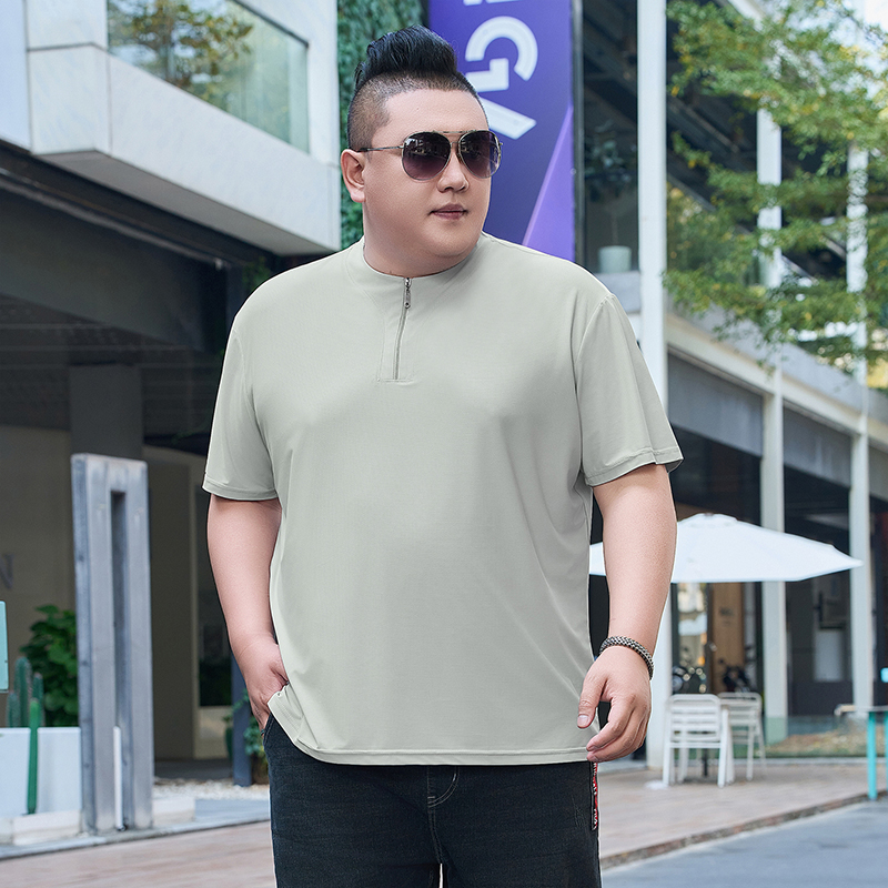 ビッグサイズ 9XL メンズ アイスシルク ヘンリーシャツ  - T Shirt Tight Fit のレビューと価格