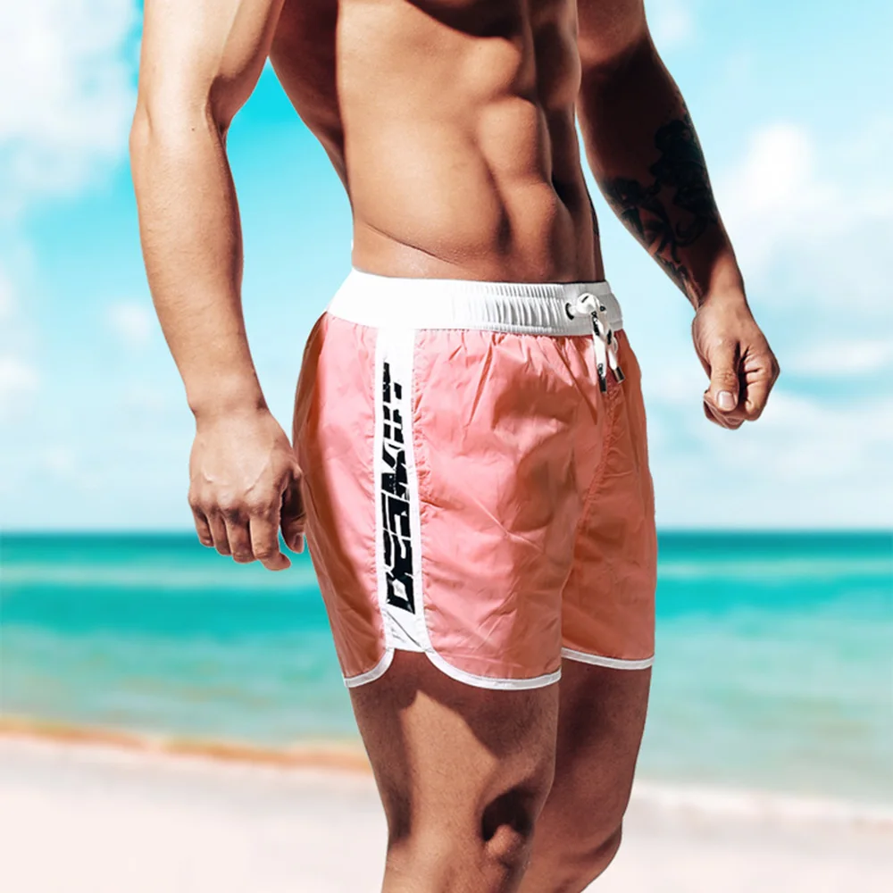 新しいメンズ水着ショーツビーチ水泳パンツカジュアルファッショ - Bamboo Fiber Trunk のレビューと価格