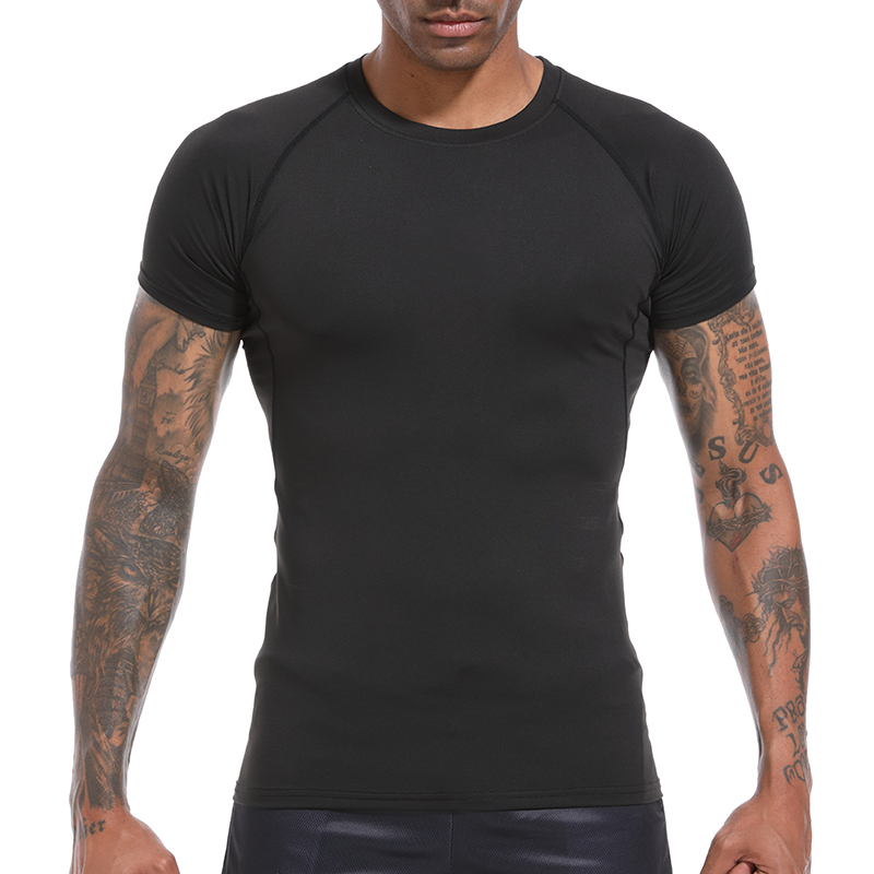 メンズアスレチック速乾性Tシャツ、スパイダープリント圧縮シャ - Base Layer Top のレビューと価格