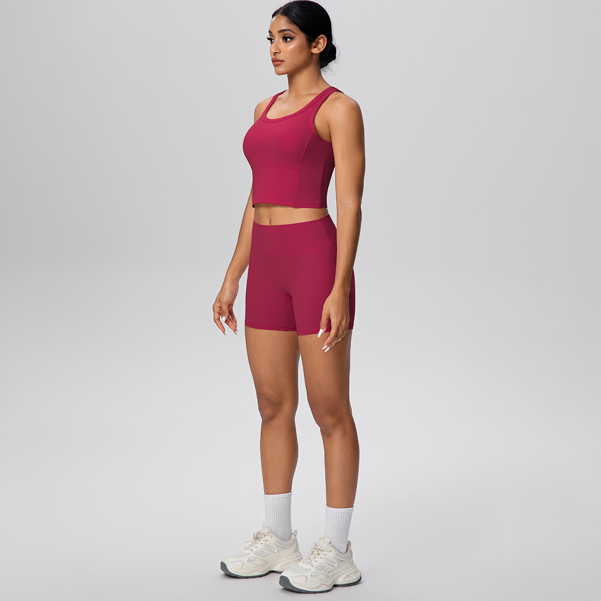 2 個女性夏フィットネススポーツヨガセット背中の開いたヨガ下 - Quick Dry Underwear のレビューと価格