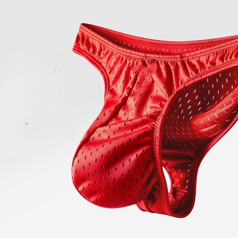 メッシュアイスシルクメンズ下着通気性のある大きなポーチローウ - Mesh Sport Boxer のレビューと価格