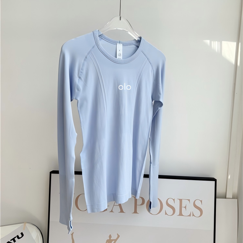 フィットネストップヨガスーツ、女性用タイトフィット長袖スリム - T Shirt Tight Fit のレビューと価格