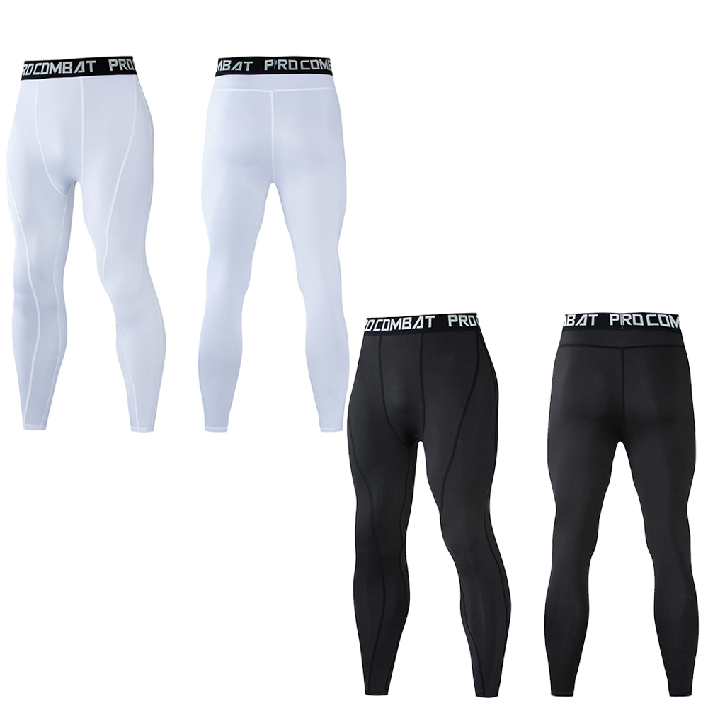メンズコンプレッションフィットネスタイツ,ジムタイツ,ランニ - Compression Long Pant のレビューと価格