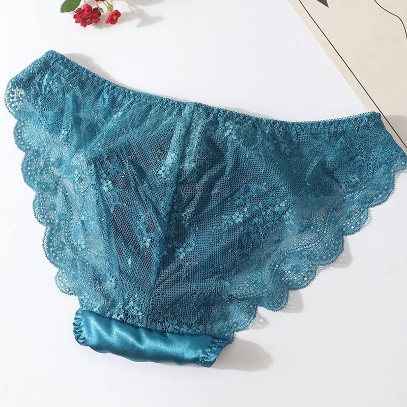 セクシーなメンズブリーフ、シースルーレースサテンボウ、凸型ポ - Pouch Boxer Pouch のレビューと価格