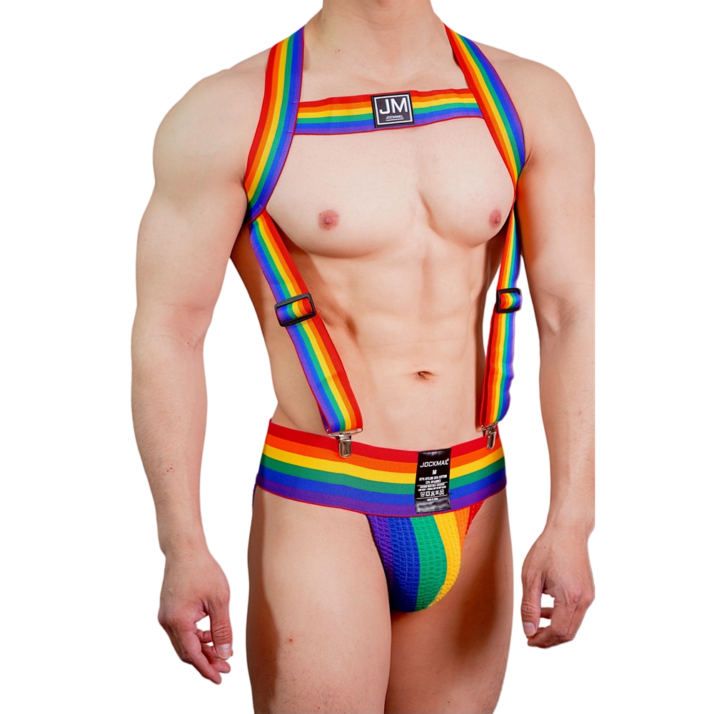 JOCKMAIL レインボーボディハーネス 調節可能 3イン - Jockstrap Athletic のレビューと価格