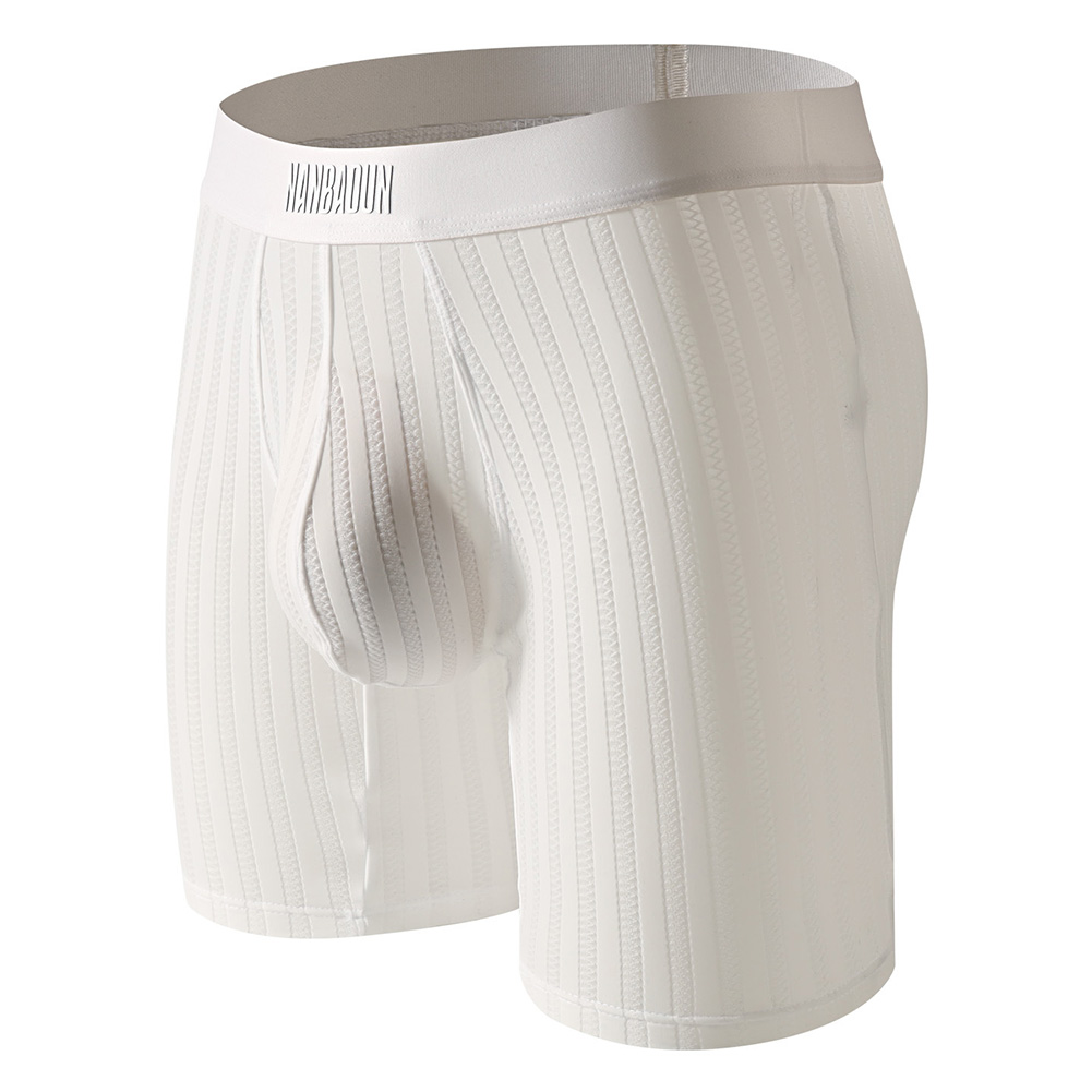 メンズアイスシルク下着ロングレッグショーツボクサーメッシュブ - Long Leg Trunk Men のレビューと価格