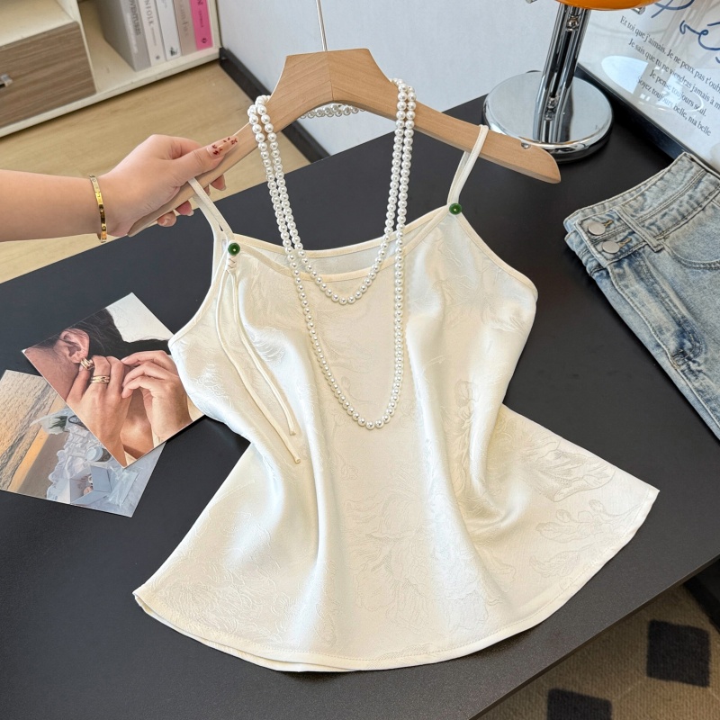 新しい中国風の重厚な刺繍が施された民族風ベースレイヤーベスト - Base Layer Top のレビューと価格