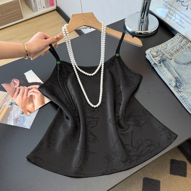 新しい中国風の重厚な刺繍が施された民族風ベースレイヤーベスト - Base Layer Top のレビューと価格