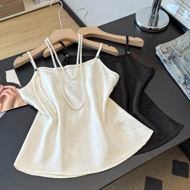 新しい中国風の重厚な刺繍が施された民族風ベースレイヤーベスト - Base Layer Top のレビューと価格