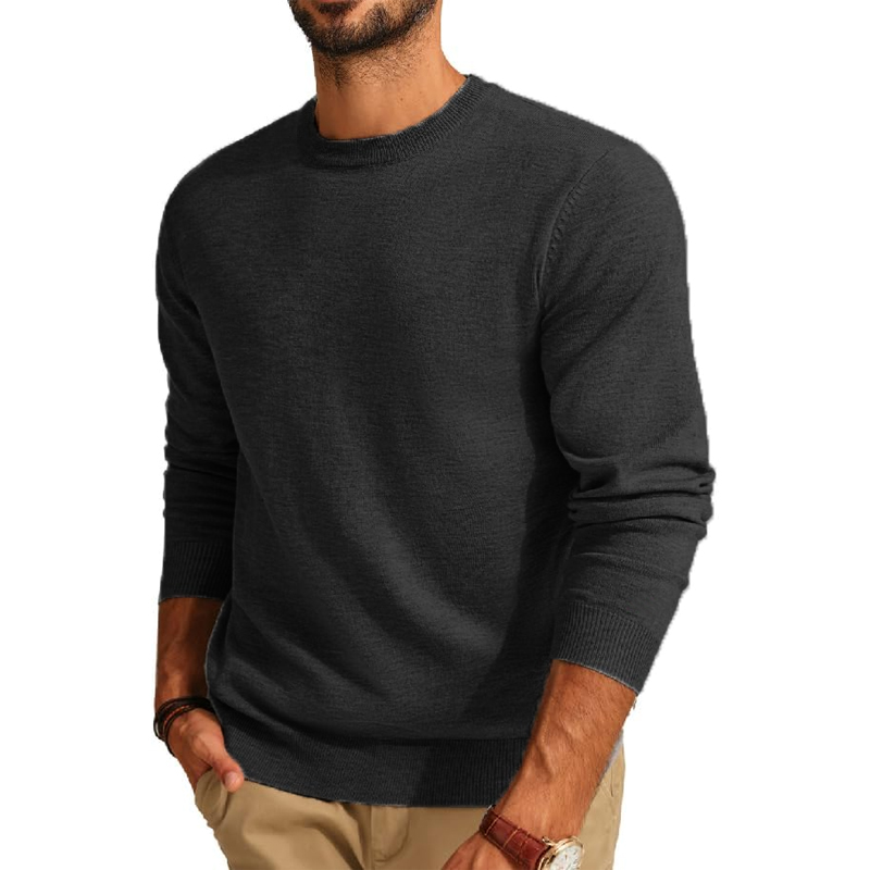 メンズ長袖セータークルーネックベーシック軽量ニットプルオーバ - Thermal Long John のレビューと価格