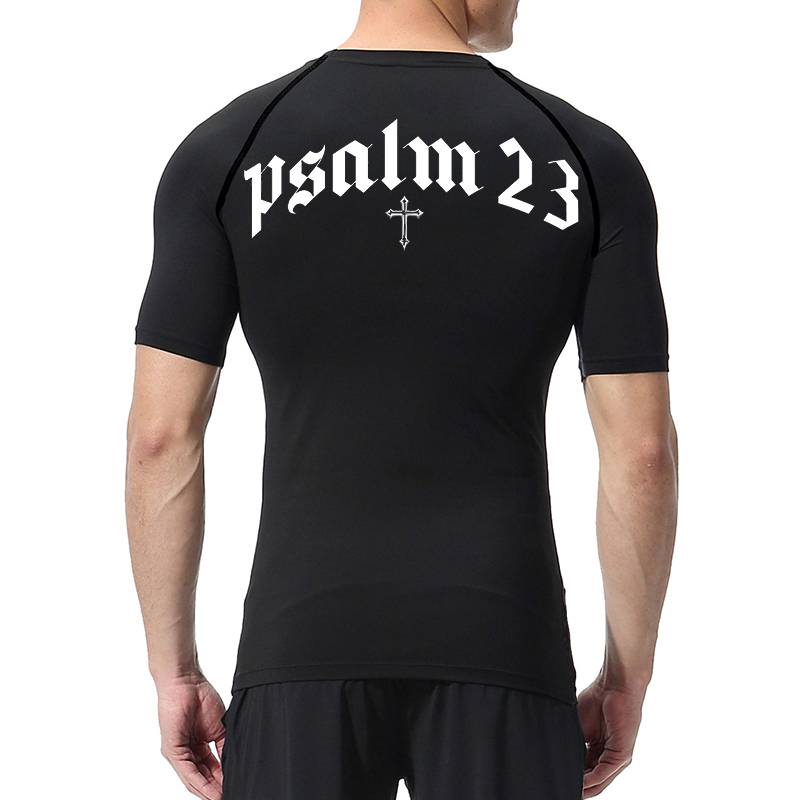 メンズクロスプリントコンプレッションシャツ,スポーツTシャツ - Base Layer Top のレビューと価格