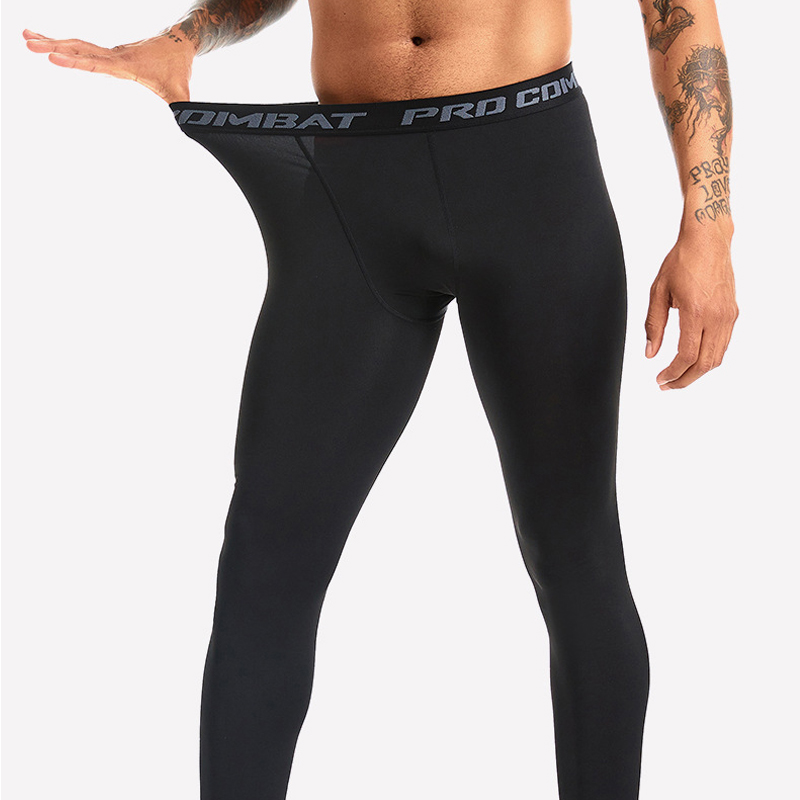 新しいメンズ圧縮パンツ男性タイツレギンスランニングトレーニン - Compression Long Pant のレビューと価格