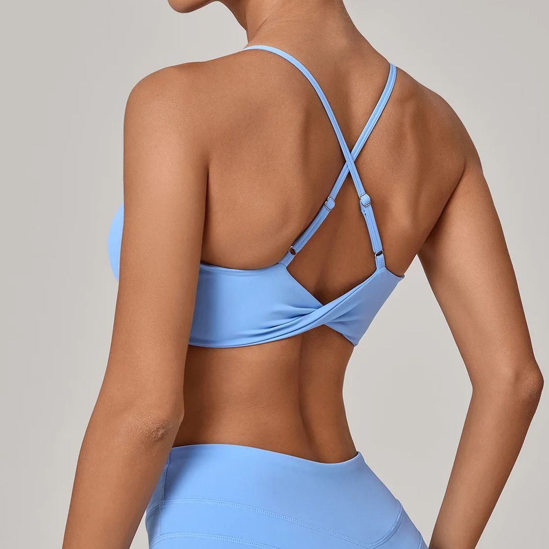 スポーツブラ女性フィットネスブラジャーホルタースポーツ下着裸 - Quick Dry Underwear のレビューと価格