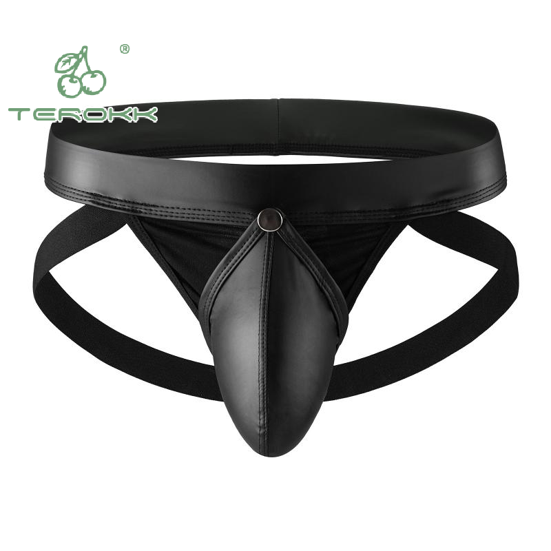 1枚入り メンズ ホローバック U字型ポーチ ウェットルック - Jockstrap Athletic のレビューと価格